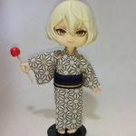 オビツ11サイズ 男の子 浴衣セット 麻柄