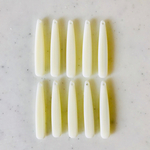 White Long Drop Pendant Tops Parts