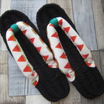 布ぞうり：black24.5cm/water melon