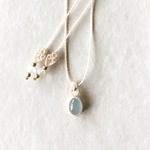 アクアマリン macramé ネックレス