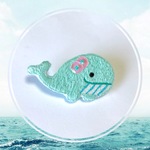 刺繍ブローチ＊クジラちゃん