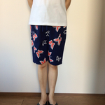 浴衣リメイクハーフパンツ