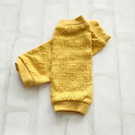 NewColor♡[60-80 baby free]★レッグウォーマー★穴あきレース風♪ミモザカラー