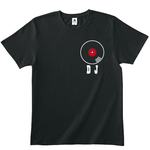 【送料無料】DJ レコードTシャツ  黒　各種サイズございます