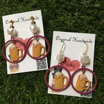 夏は生ビール‼️のイヤリング