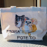 似顔絵お散歩バックオーダーメイド