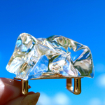 💠きらめく氷 帯留め💠   〜透ける光の涼しげな透明感。本物の氷みたいなリアルフォルム〜 ✻再販65✻ 