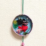 ちりめん細工「金魚♥️金魚」ミニ壁飾り