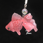 金魚 ピアス 赤②