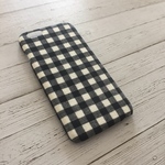 ギンガムチェック ブラック iPhoneケース
