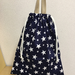 体操着入れやお着替え袋などに便利な持ち手つき巾着
