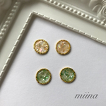 再販✴︎シェルゴールドリングピアス/イヤリング