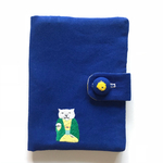 刺繍  通帳ケース 招き猫金さん