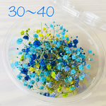 ＊ドライフラワー＊中 かすみ草 ブルー系 30〜40枝 花材 ハーバリウムにおすすめ