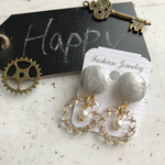 グレーカボション×クリアフープ