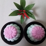 ちりめん  お仏壇  お供物  菊落雁