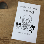 み な み様専用ページ 似顔絵 にがおえ iPhoneケース