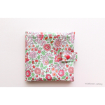 リバティ　携帯用ボックスティッシュポーチ　  マスクポケット付き