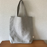 リネンのたて長バッグ
