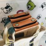  ［2個セット］ヌメロ（牛革）レザーのバッグの持ち手カバー、ハンドルカバー、汚れ防止。トートバッグやエコバッグに。本革、ブラウン