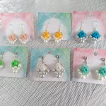 折り紙バラ✨️きらきら✨️ピアス・イヤリング