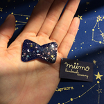 星空リボンブローチ