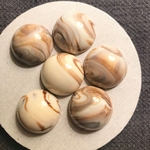 8pcs Handmade* 資材 B-351 café au lait cabochon