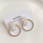 パールメタルピアス＊イヤリング