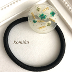 かすみ草の涼しげヘアゴム♡ホワイト&パール