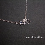 【再販】twinkle silver stars◇ネックレス