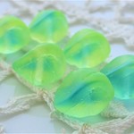 チェコビーズ　貝うらんマット4個