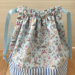 リバティのお弁当袋 ダックブルー