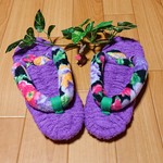 ✿花柄✿タオル 布ぞうり✿ﾊﾟｰﾌﾟﾙ♡