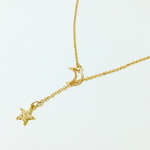 moon star necklace／ネックレス