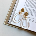 ゴールド×クリアearring