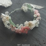 ピンク系　×野すみれ　花冠　　Ｙさま専用画像です