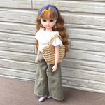 リカちゃん、ブライス用＊カゴトートバック
