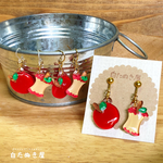ゆらゆらりんごピアス/イヤリング