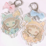 【再販×3*】アクリルキーホルダー＊ふたごうさぎ