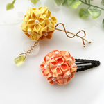 紫陽花ヘアピン＊親子セット＊