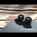 ワントーンフリンジピアス
