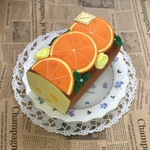 今年度最終販売分です🍊オレンジパウンドケーキ  フェルト ケーキ ままごと