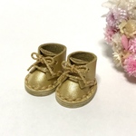＊送料無料＊mini☆mini ミニチュアひも靴⑦（ゴールド）