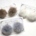 【Thanks♡6100‼️】ファーのシンプルピアス&イヤリング