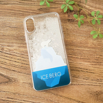 「ICE BERG」グリッターケース（iPhoneXS /  X / 8 / 7 / 6 / 6s 対応）#sc-0070-g【受注生産・通常4～5営業日発送】
