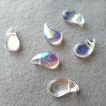 水しぶきあげて　チェコビーズ　9X14mm 6個