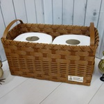 コストコのトイレットペーパーも入る小物入れ（アーモンド色）