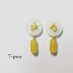 秋の香 yellowモチーフピアス