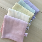 ◼︎849 今治タオル&ダブルガーゼ ミニハンカチ5P うさぎ