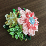 つまみ細工 花の集い